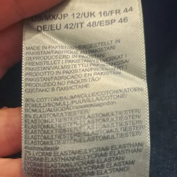 NYDJ Marilyn Straight Dark Wash Denim Jeans Size 12 - Picture 15 of 15